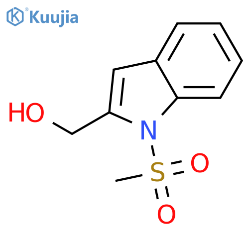 1H-Indole-2-methanol, 1-(methylsulfonyl)- structure