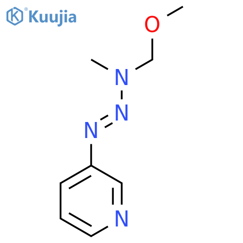 Pyridine, 3-[3-(methoxymethyl)-3-methyl-1-triazenyl]- structure
