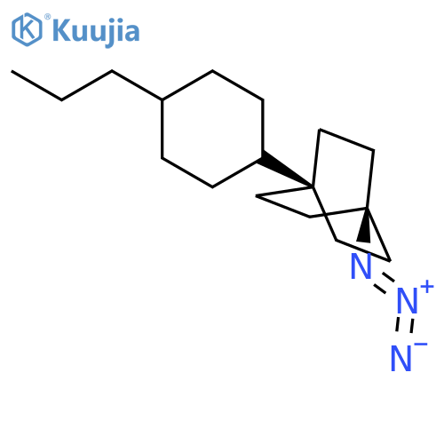 Bicyclo[2.2.2]octane, 1-azido-4-(4-propylcyclohexyl)-, trans- structure