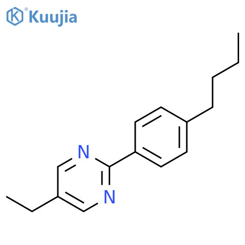 Pyrimidine, 2-(4-butylphenyl)-5-ethyl- structure