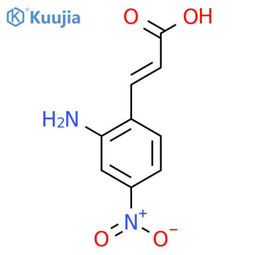 2-Amino-4-nitrocinnamic acid structure