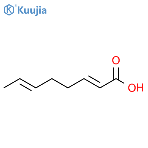 2,6-Octadienoic acid, (2E,6E)- structure