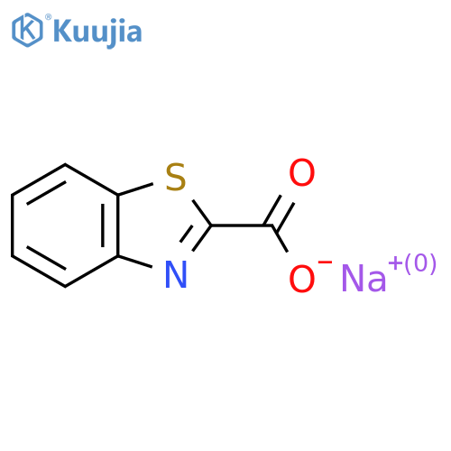 Sodium 1,3-benzothiazole-2-carboxylate structure