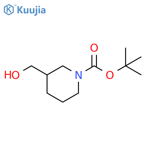 Tert-butyl 3-(hydroxymethyl)piperidine-1-carboxylate structure