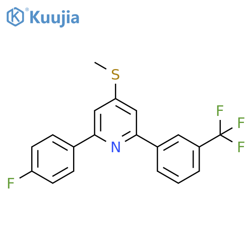 Pyridine,2-(4-fluorophenyl)-4-(methylthio)-6-[3-(trifluoromethyl)phenyl]- structure