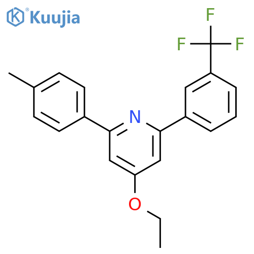 Pyridine, 4-ethoxy-2-(4-methylphenyl)-6-[3-(trifluoromethyl)phenyl]- structure