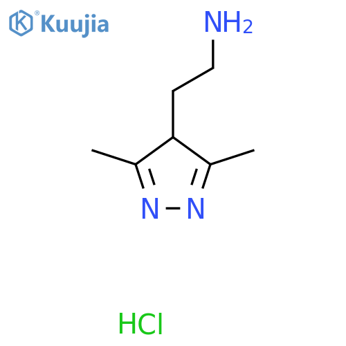 2-(3,5-dimethyl-1H-pyrazol-4-yl)ethan-1-amine hydrochloride structure