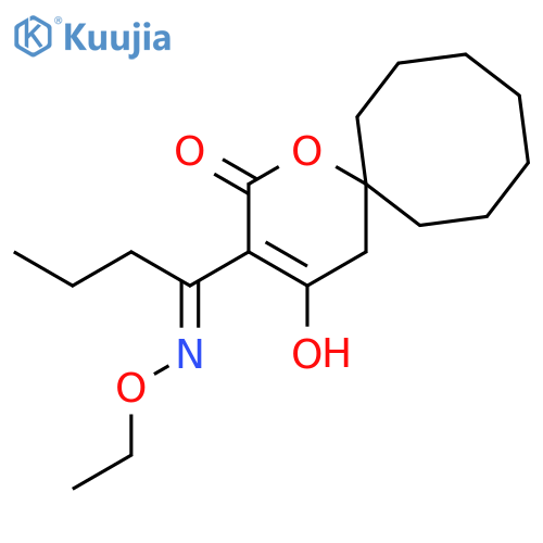1-Oxaspiro[5.7]tridec-3-en-2-one, 3-[1-(ethoxyimino)butyl]-4-hydroxy- structure