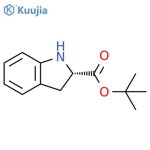 1H-Indole-2-carboxylic acid, 2,3-dihydro-, 1,1-dimethylethyl ester, (2S)- structure