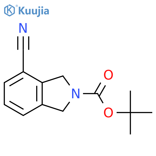 Tert-butyl 4-cyanoisoindoline-2-carboxylate structure