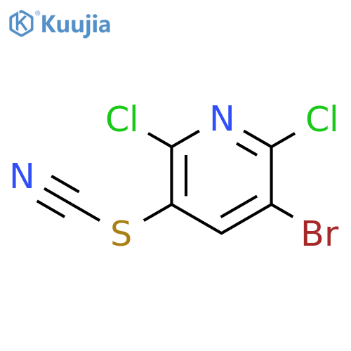 Thiocyanic acid, 5-bromo-2,6-dichloro-3-pyridinyl ester structure