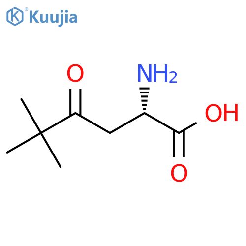 (2S)-2-amino-5,5-dimethyl-4-oxohexanoic acid structure