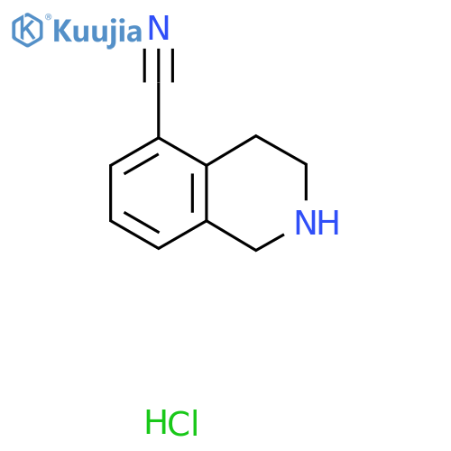1,2,3,4-Tetrahydroisoquinoline-5-carbonitrile hydrochloride structure