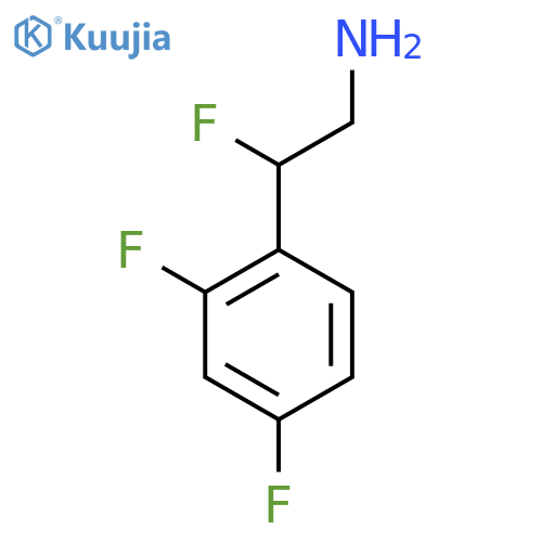 2-(2,4-Difluorophenyl)-2-fluoroethan-1-amine structure