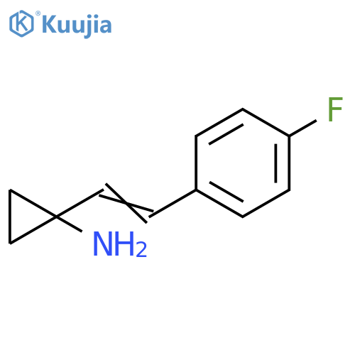 1-2-(4-fluorophenyl)ethenylcyclopropan-1-amine structure