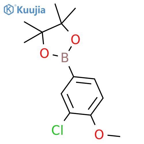 2-(3-Chloro-4-methoxyphenyl)-4,4,5,5-tetramethyl-1,3,2-dioxaborolane structure
