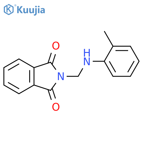 2-{(2-methylphenyl)aminomethyl}-2,3-dihydro-1H-isoindole-1,3-dione structure