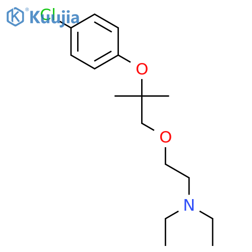 Ethanamine, 2-[2-(4-chlorophenoxy)-2-methylpropoxy]-N,N-diethyl- structure