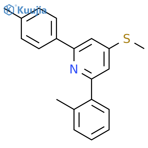 Pyridine, 2-(2-methylphenyl)-6-(4-methylphenyl)-4-(methylthio)- structure