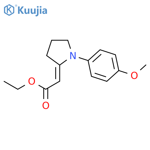 ethyl 2-[1-(4-methoxyphenyl)pyrrolidin-2-ylidene]acetate structure