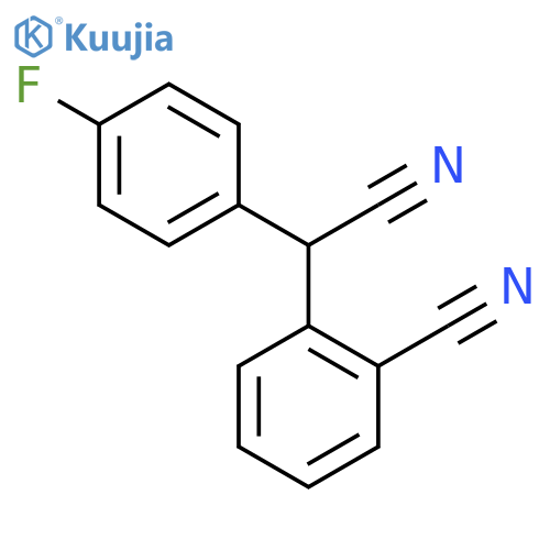 2-Cyano(4-fluorophenyl)methylbenzenecarbonitrile structure