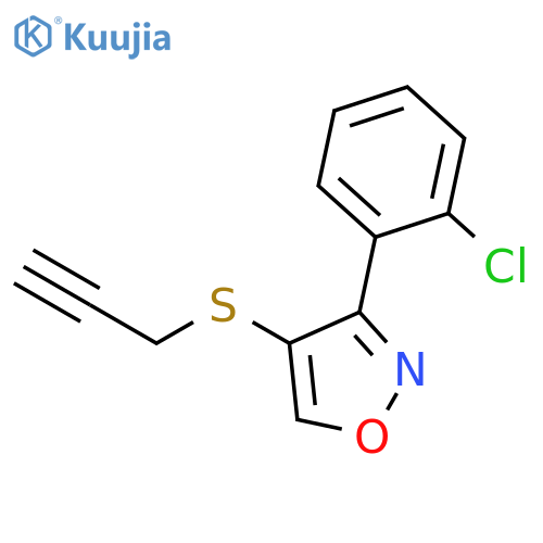 Isoxazole, 3-(2-chlorophenyl)-4-(2-propynylthio)- structure