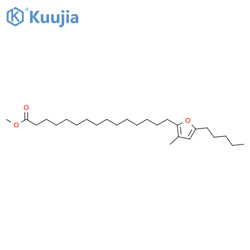 2-Furanpentadecanoic acid, 3-methyl-5-pentyl-, methyl ester structure