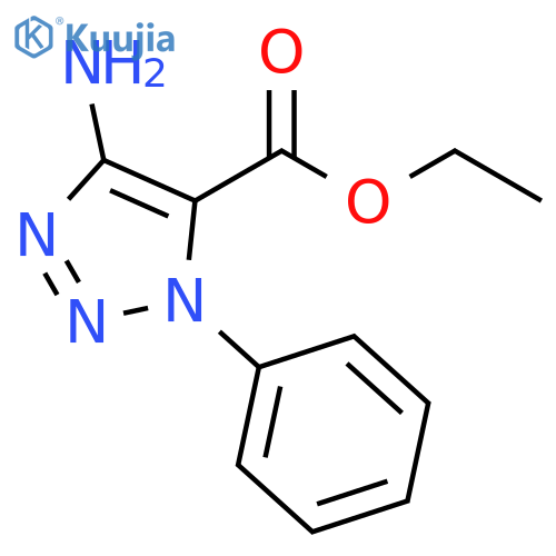 ethyl 4-amino-1-phenyl-1H-1,2,3-triazole-5-carboxylate structure