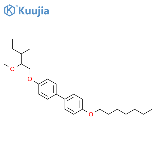 1,1'-Biphenyl, 4-(heptyloxy)-4'-[(2-methoxy-3-methylpentyl)oxy]- structure