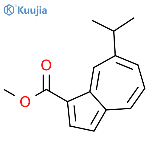 1-Azulenecarboxylic acid, 7-(1-methylethyl)-, methyl ester structure