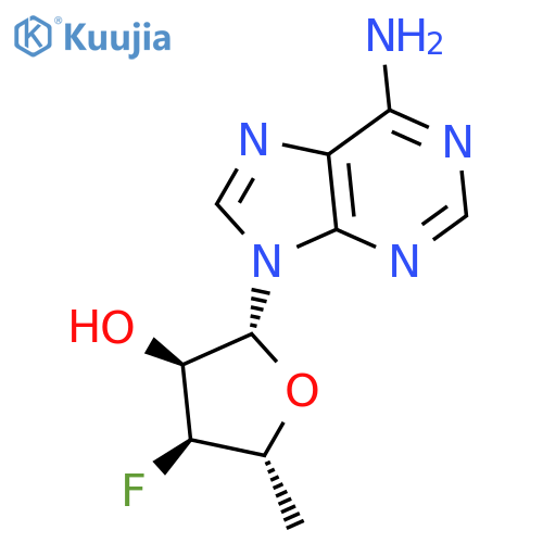 Adenosine, 3',5'-dideoxy-3'-fluoro- structure