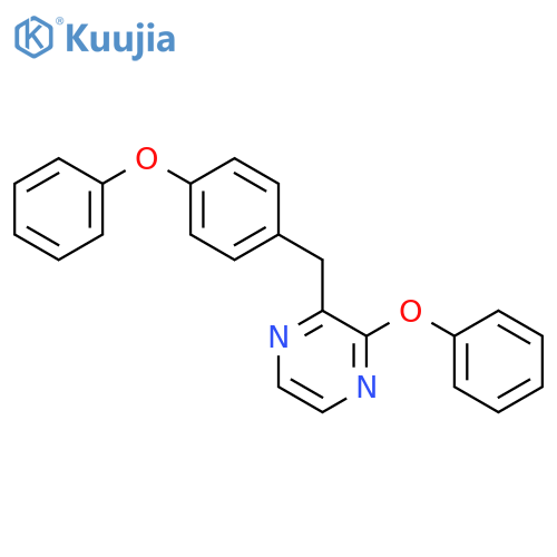 2-phenoxy-3-(p-phenoxy benzyl) pyrazine structure