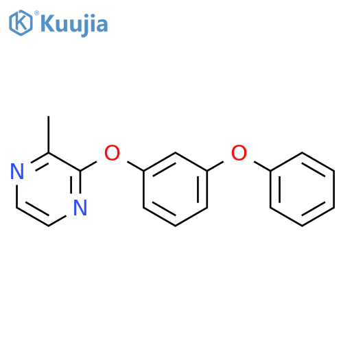2-(m-phenoxyphenoxy)-3-methyl pyrazine structure