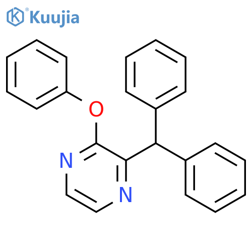 2-phenoxy-3-benzhydryl pyrazine structure