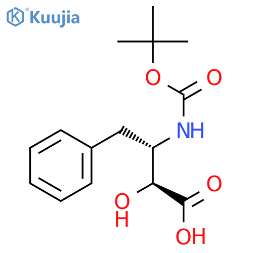 Boc-(2S-3S)-3-amino-2-hydroxy-4-phenylbutyric acid structure