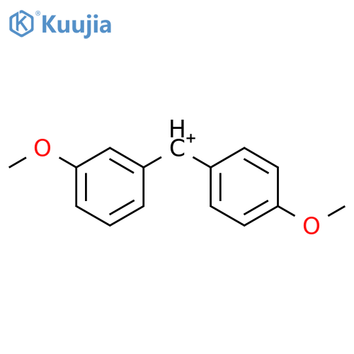 Methylium, (3-methoxyphenyl)(4-methoxyphenyl)- (9CI) structure