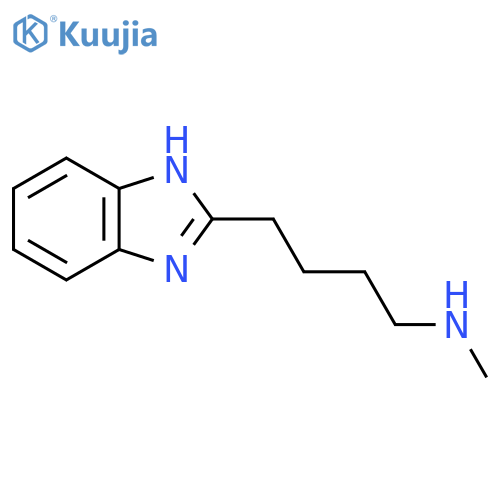 4-(1H-1,3-benzodiazol-2-yl)butyl(methyl)amine structure