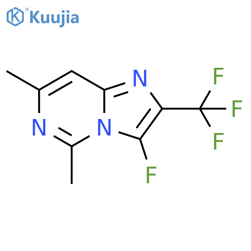 Imidazo[1,2-c]pyrimidine, 3-fluoro-5,7-dimethyl-2-(trifluoromethyl)- structure