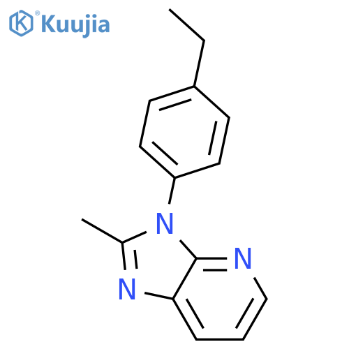 3H-Imidazo[4,5-b]pyridine, 3-(4-ethylphenyl)-2-methyl- structure