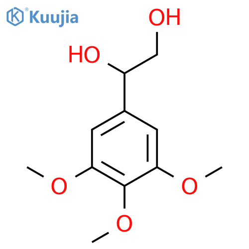 1-(3,4,5-trimethoxyphenyl)ethane-1,2-diol structure