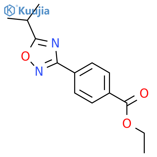 Ethyl 4-(5-isopropyl-1,2,4-oxadiazol-3-yl)benzoate structure