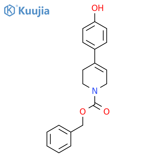 benzyl 4-(4-hydroxyphenyl)-1,2,3,6-tetrahydropyridine-1-carboxylate structure
