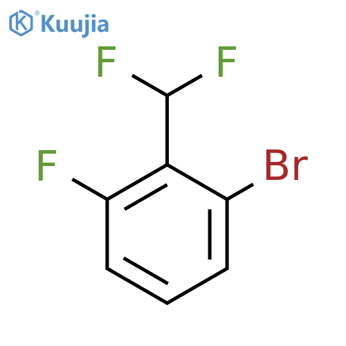 1-Bromo-2-(difluoromethyl)-3-fluorobenzene structure