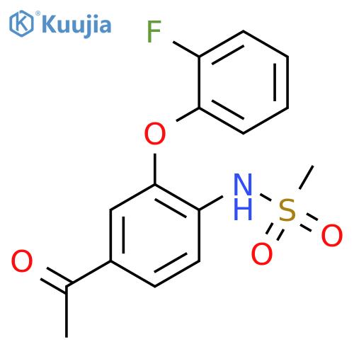 Methanesulfonamide, N-[4-acetyl-2-(2-fluorophenoxy)phenyl]- structure