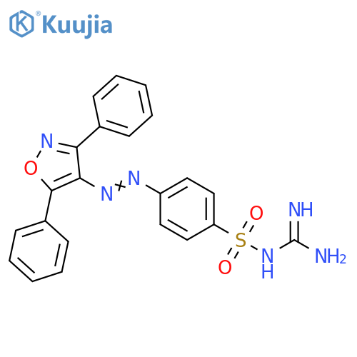 Benzenesulfonamide,N-(aminoiminomethyl)-4-[(3,5-diphenyl-4-isoxazolyl)azo]- structure