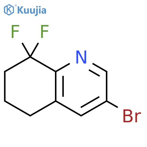 3-Bromo-8,8-difluoro-5,6,7,8-tetrahydro-quinoline structure