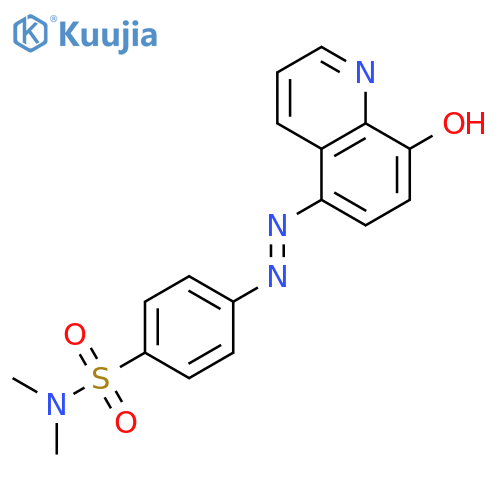 Benzenesulfonamide, 4-[(8-hydroxy-5-quinolinyl)azo]-N,N-dimethyl- structure