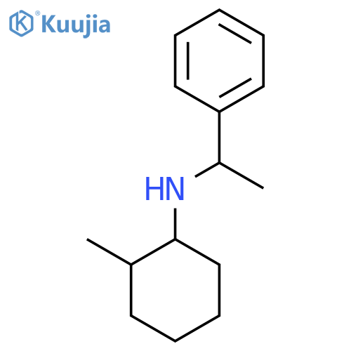 2-methyl-N-(1-phenylethyl)cyclohexan-1-amine structure