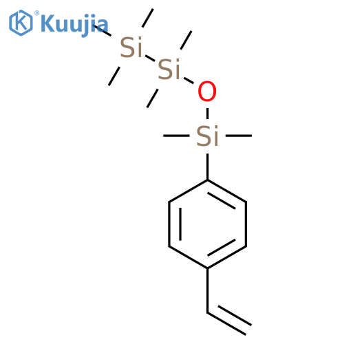 Disiloxane, 1-(4-ethenylphenyl)-1,1,3,3-tetramethyl-3-(trimethylsilyl)- structure