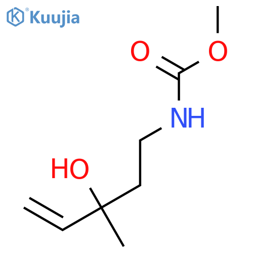 Carbamic acid,(3-hydroxy-3-methyl-4-pentenyl)-, methyl ester (9CI) structure